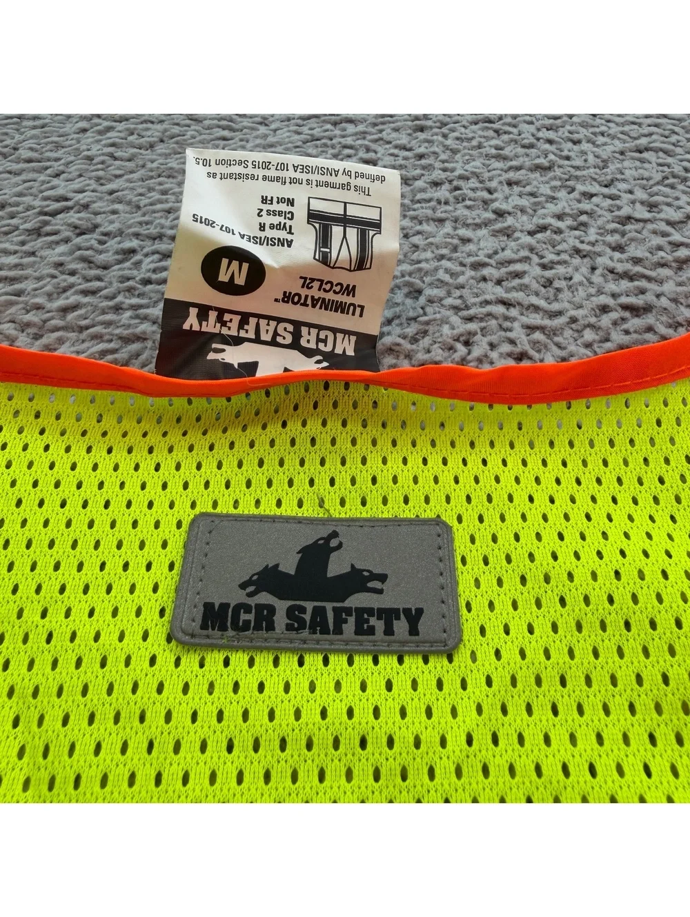 MCR Safety Luminator Class 2 Hi Vis Reflective Mesh Work Vest Medium